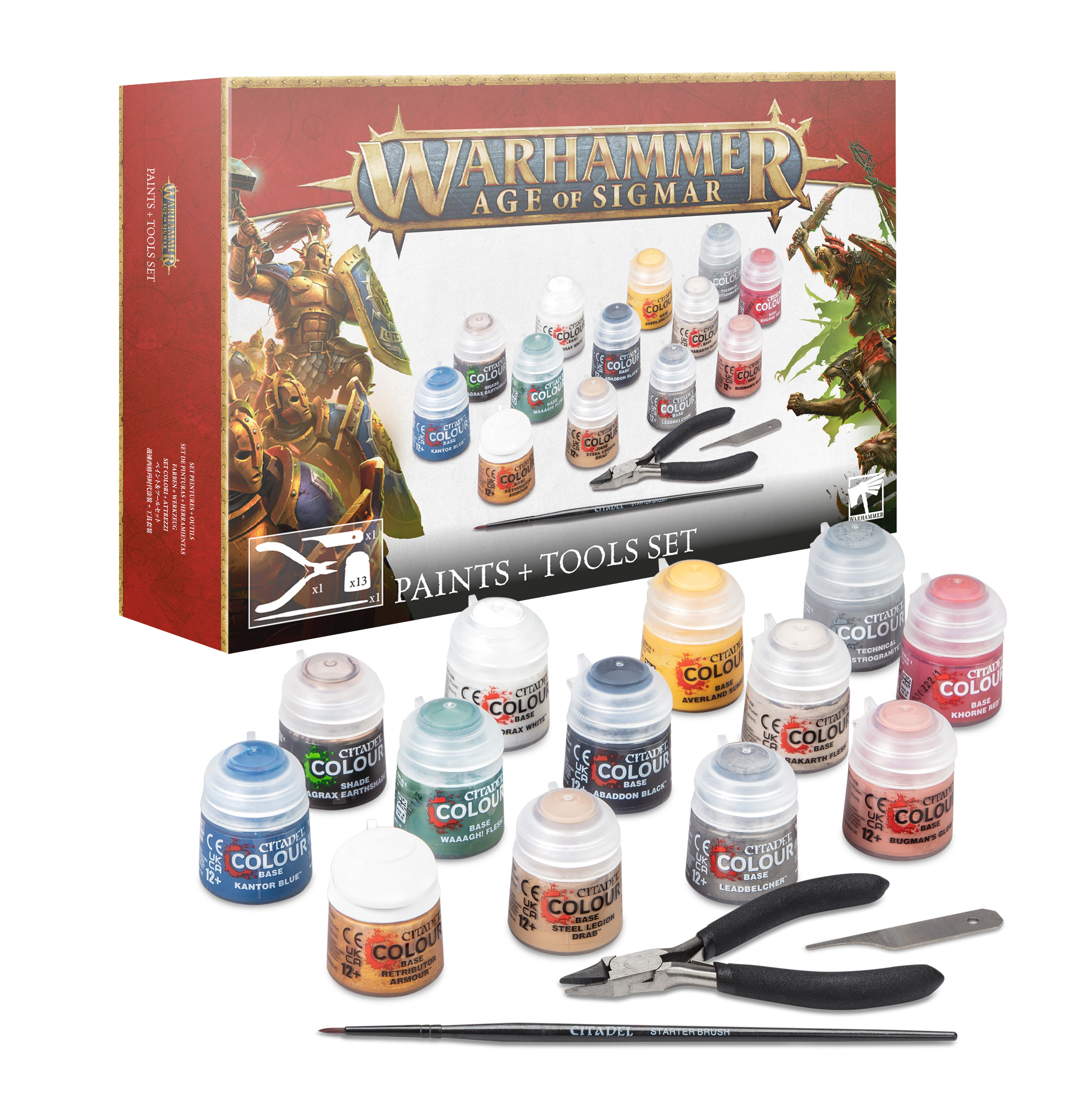 Age of Sigmar: Paint + Tools Set / 80-17